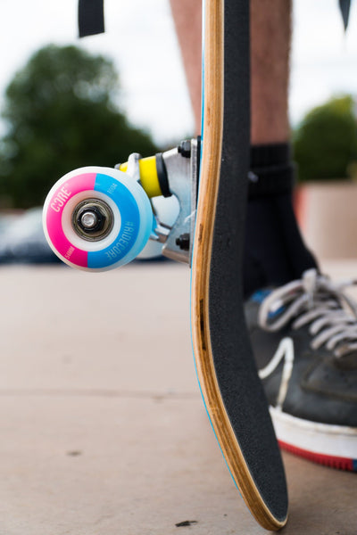 CORE Complete Skateboard C2 Split Pink & Blue 7.75 I Complete Skateboards Side