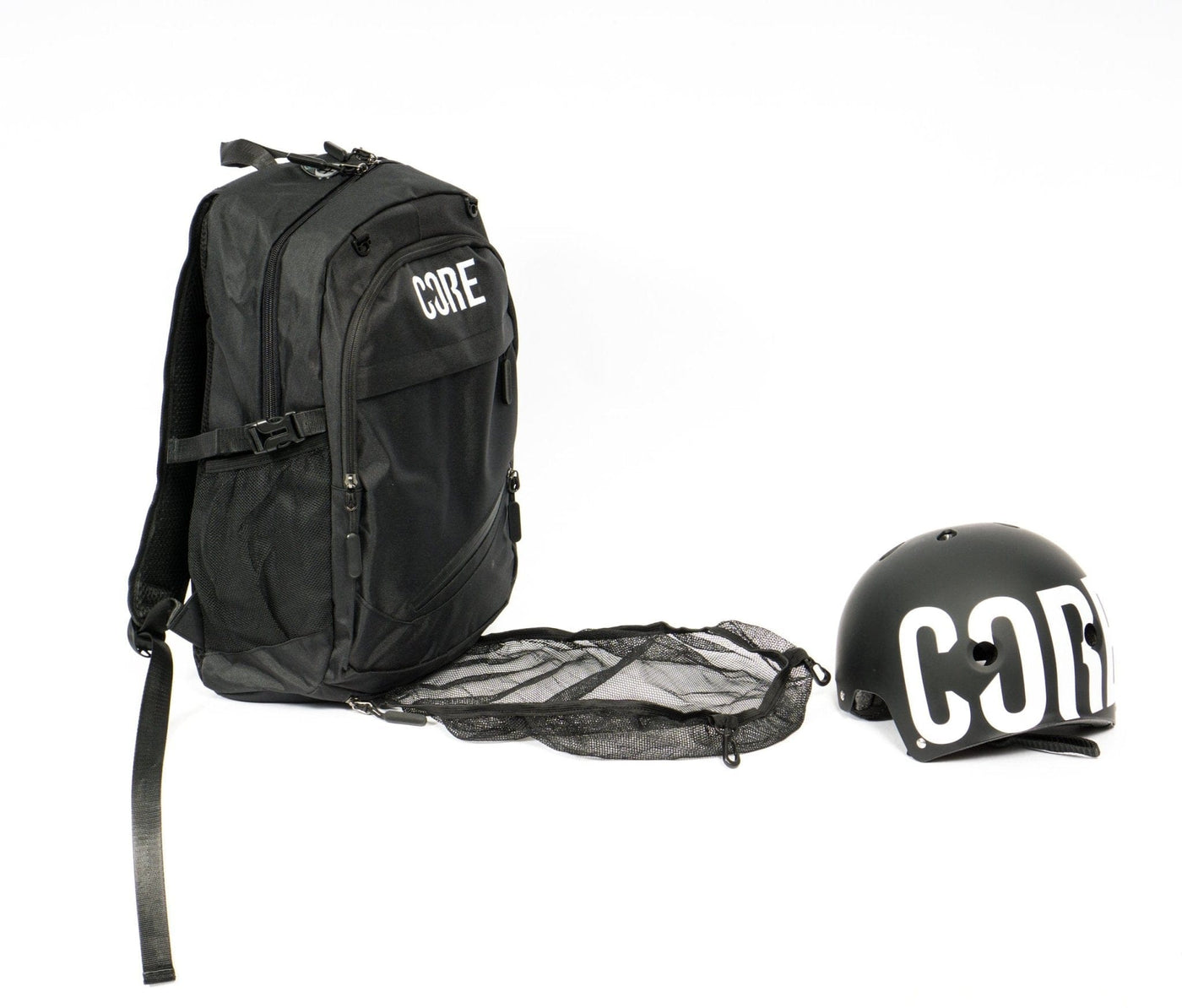 CORE Helmet Backpack Black I Backpack Helmet Holder Product in Use