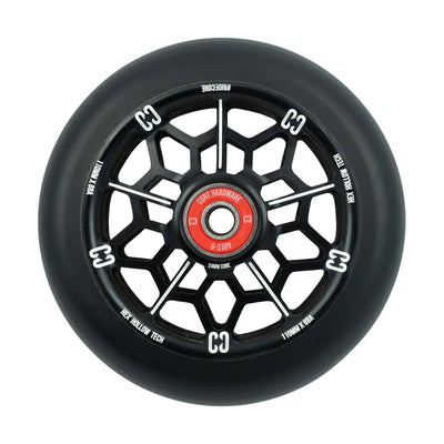 CORE Hex Hollow Stunt Black Scooter Wheel 110mm I Scooter Wheel Side
