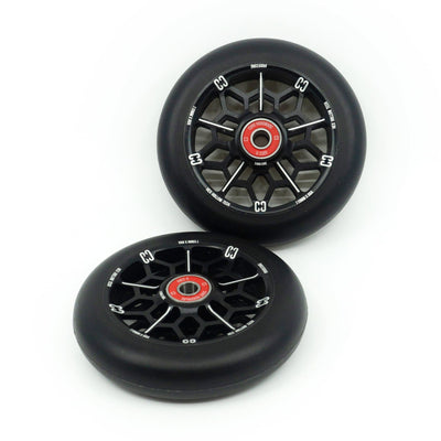 CORE Hex Hollow Stunt Black Scooter Wheel 110mm I Scooter Wheel Pair
