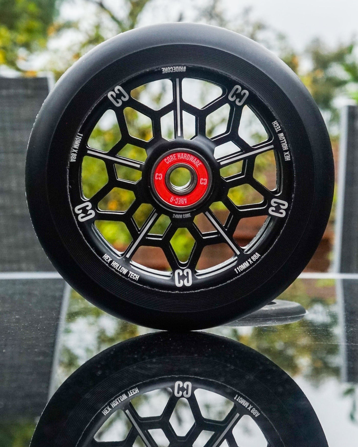 CORE Hex Hollow Stunt Black Scooter Wheel 110mm I Scooter Wheel Balance