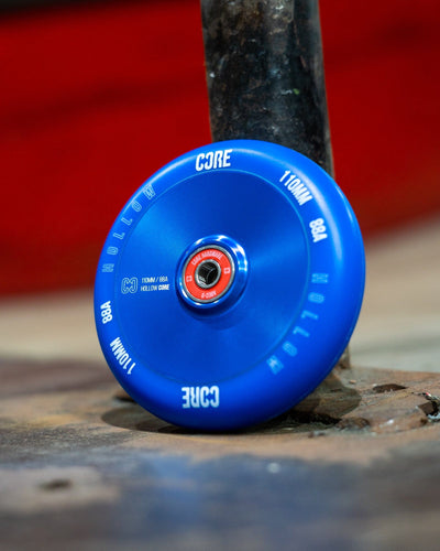 CORE Hex Hollow Stunt V2 Blue Scooter Wheel 110mm I Scooter Wheel Leaning