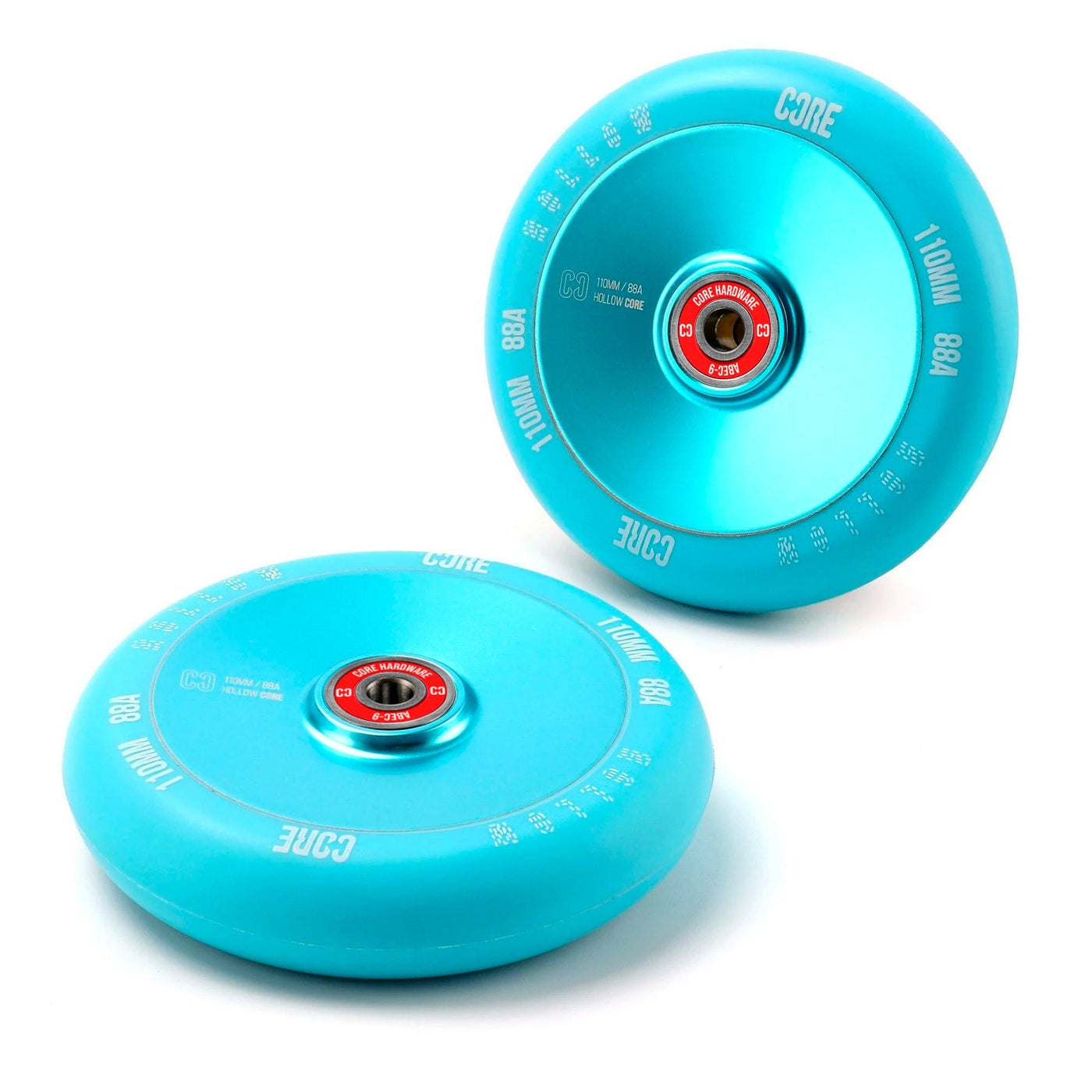 CORE Hollow V2 Mint Blue Scooter Wheel 110mm I Stunt Scooter Wheel Pair