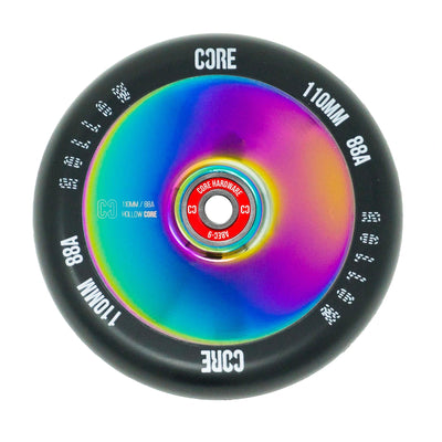 CORE Hollow V2 Neo Chrome Scooter Wheel 110mm I Stunt Scooter Wheel Side