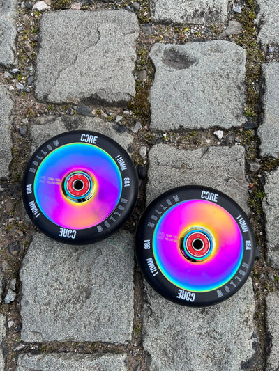 CORE Hollow V2 Neo Chrome Scooter Wheel 110mm I Stunt Scooter Wheel Pair Ground