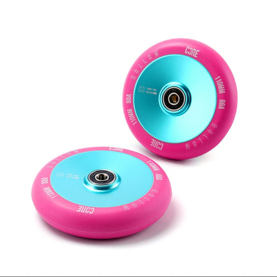 CORE Hollow V2 Pink/Blue Scooter Wheel 110mm I Stunt Scooter Wheel Pair