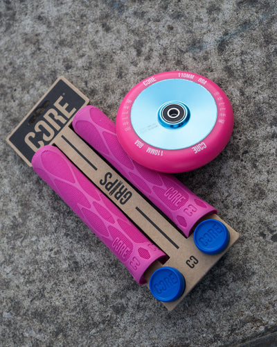 CORE Hollow V2 Pink/Blue Scooter Wheel 110mm I Stunt Scooter Wheel Matching Products