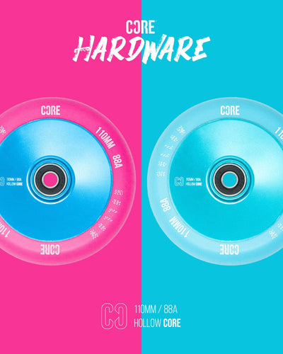 CORE Hollow V2 Pink/Blue Scooter Wheel 110mm I Stunt Scooter Wheel Avertisement