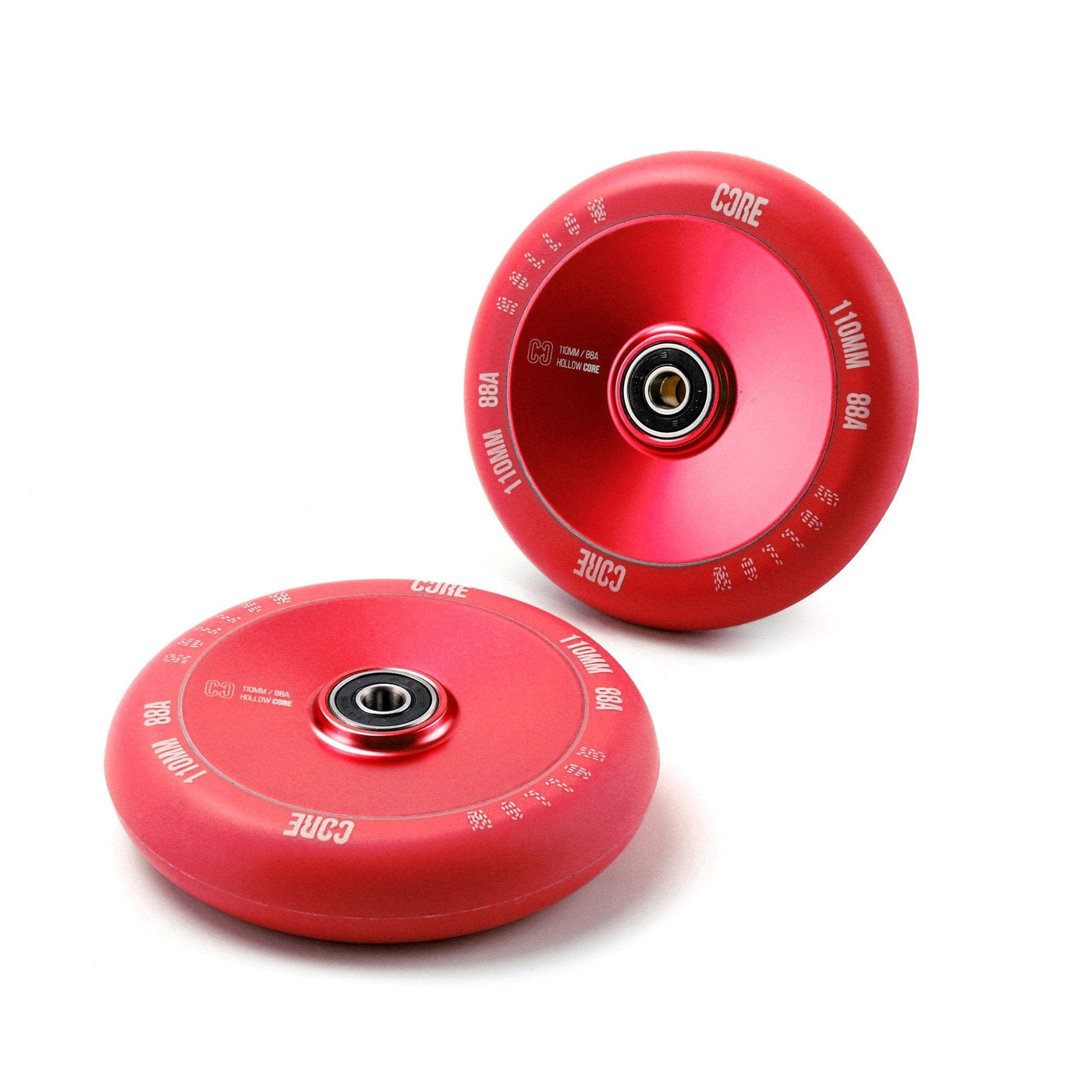 CORE Hollow V2 Red Scooter Wheel 110mm I Stunt Scooter Wheel Pair