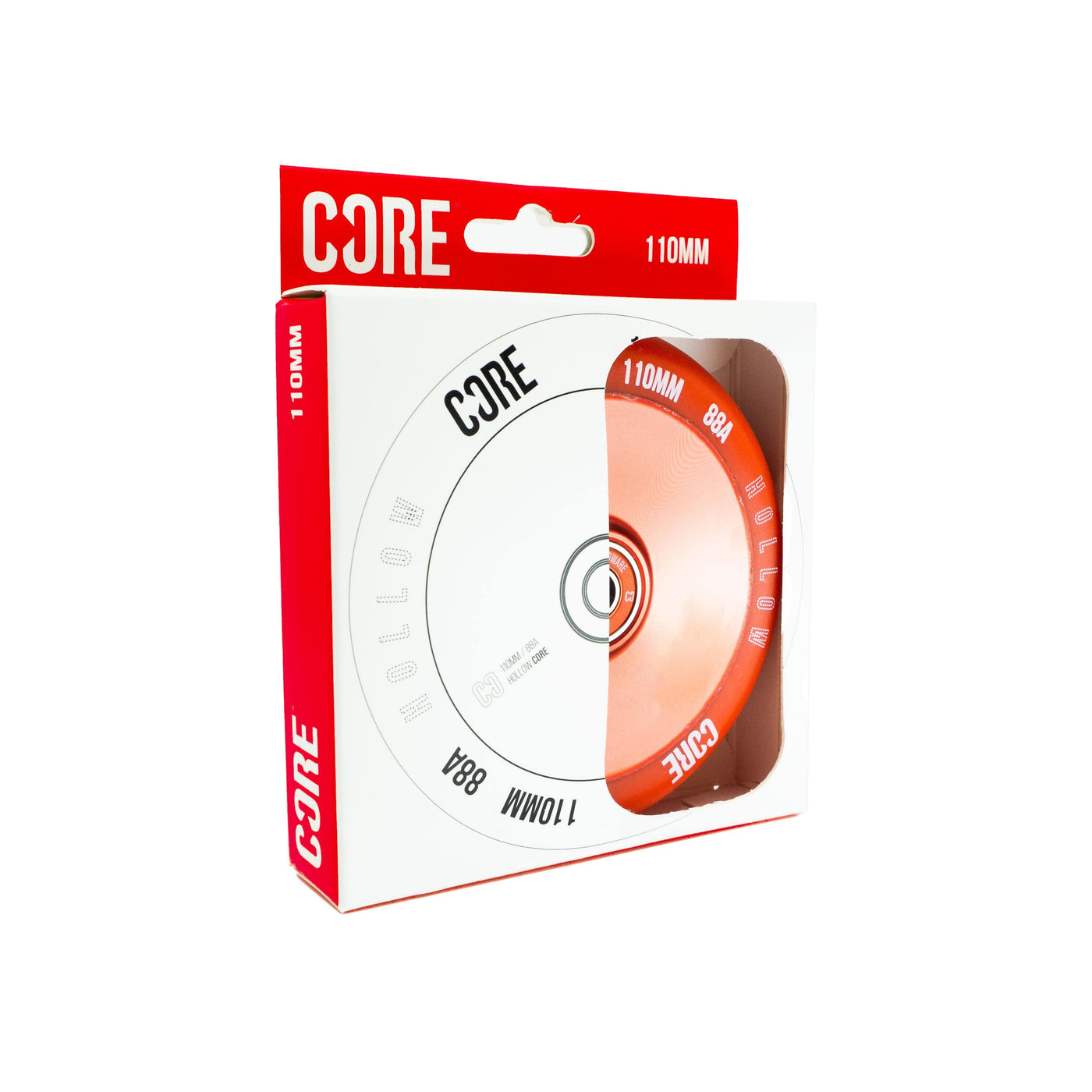 CORE Hollow V2 Red Scooter Wheel 110mm I Stunt Scooter Wheel Packaging