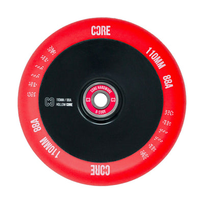 CORE Hex Hollow Stunt V2 Red-Black Wheel 110mm I Scooter Wheel Side