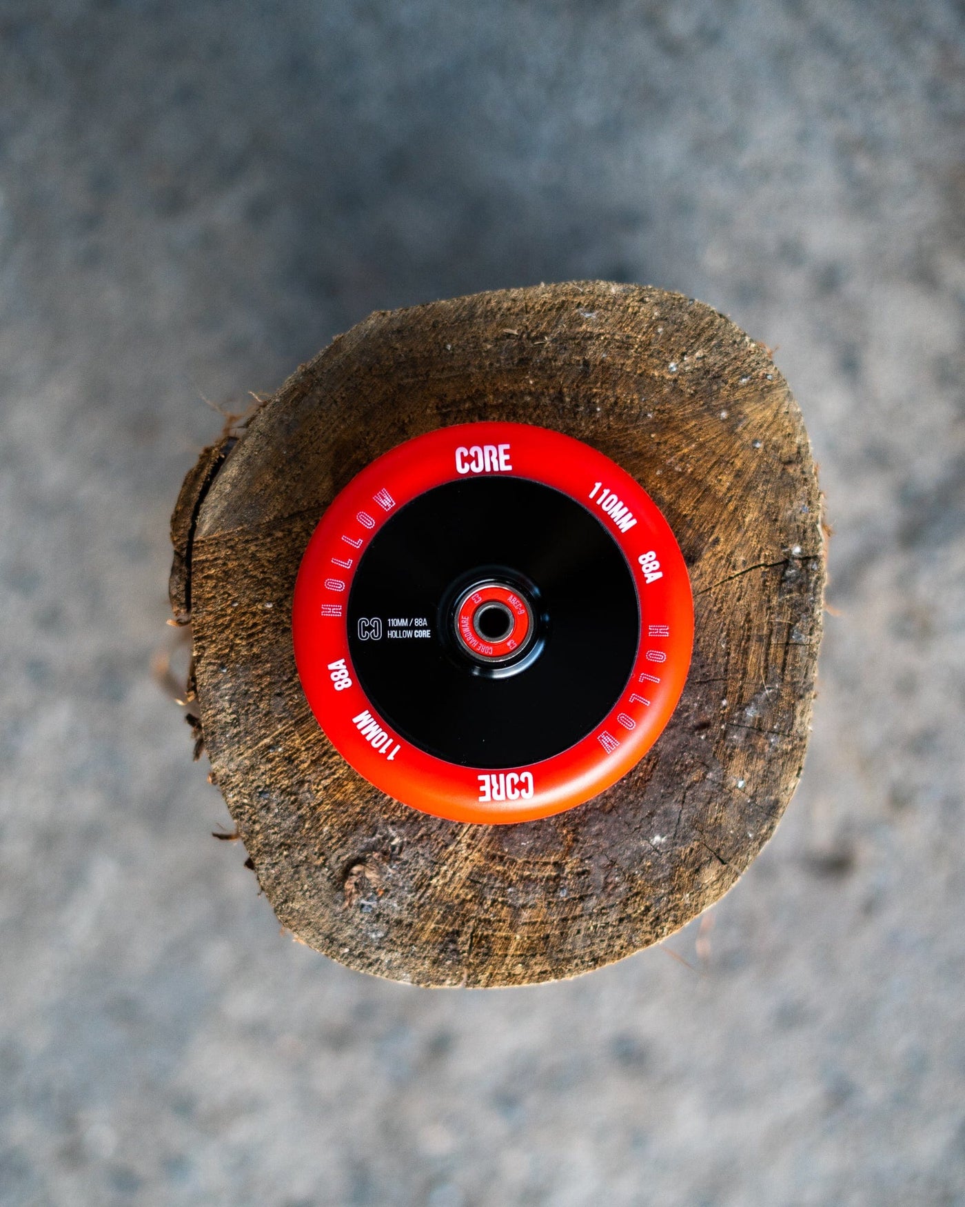 CORE Hex Hollow Stunt V2 Red-Black Wheel 110mm I Scooter Wheel Ground