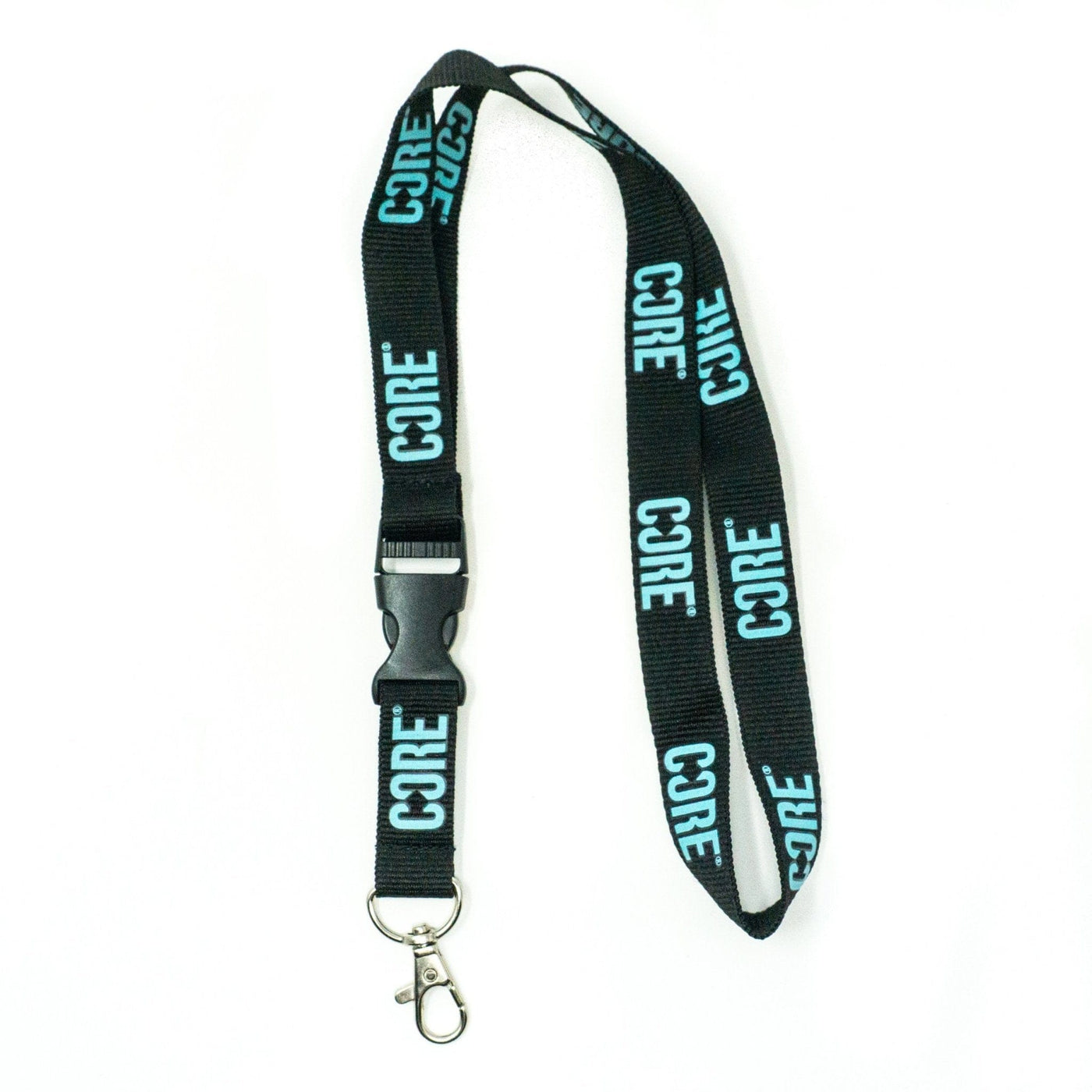 CORE Lanyard Keychain - Black/Teal - CORE Protection