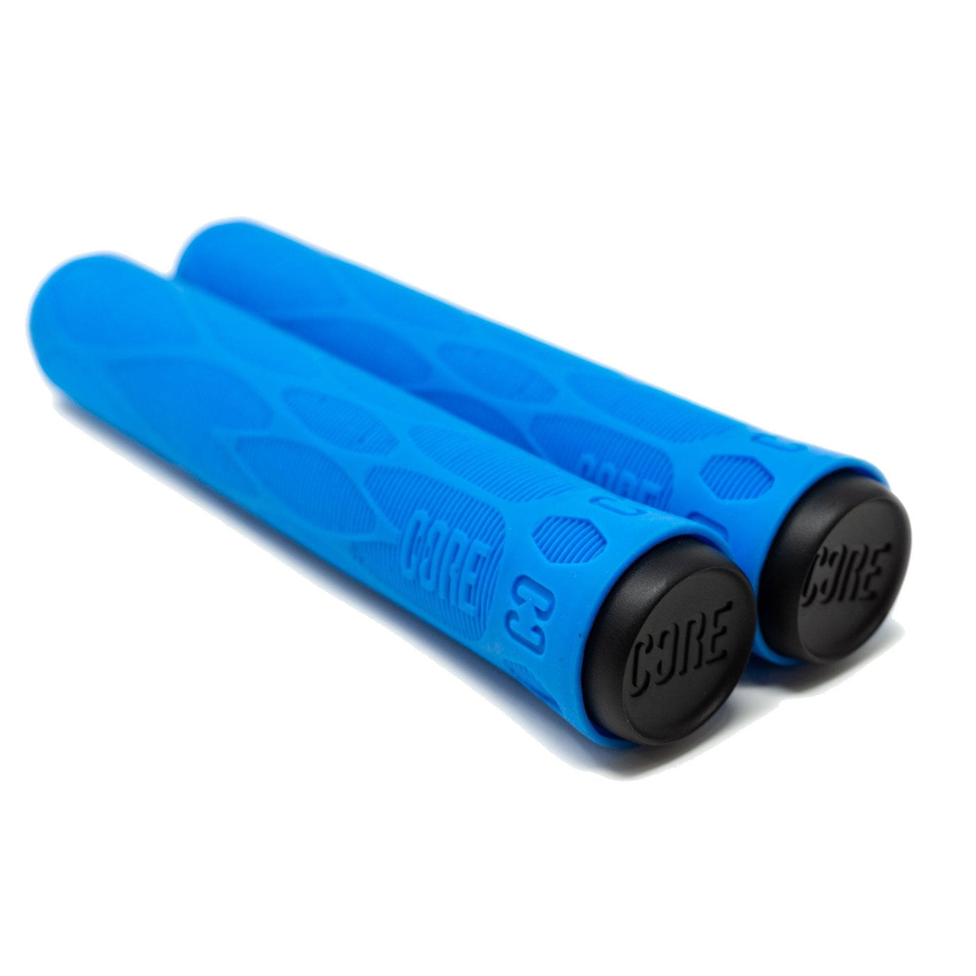 CORE Pro Scooter Handlebar Grips Soft 170mm Blue I Scooter Grips Laying Down