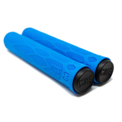 CORE Pro Scooter Handlebar Grips Soft 170mm Blue I Scooter Grips Laying Down