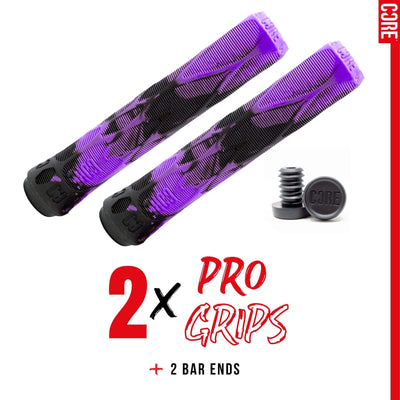 CORE Pro Scooter Handlebar Grips Soft 170mm Fuchsia Pink/Black I Scooter Grips Product Description