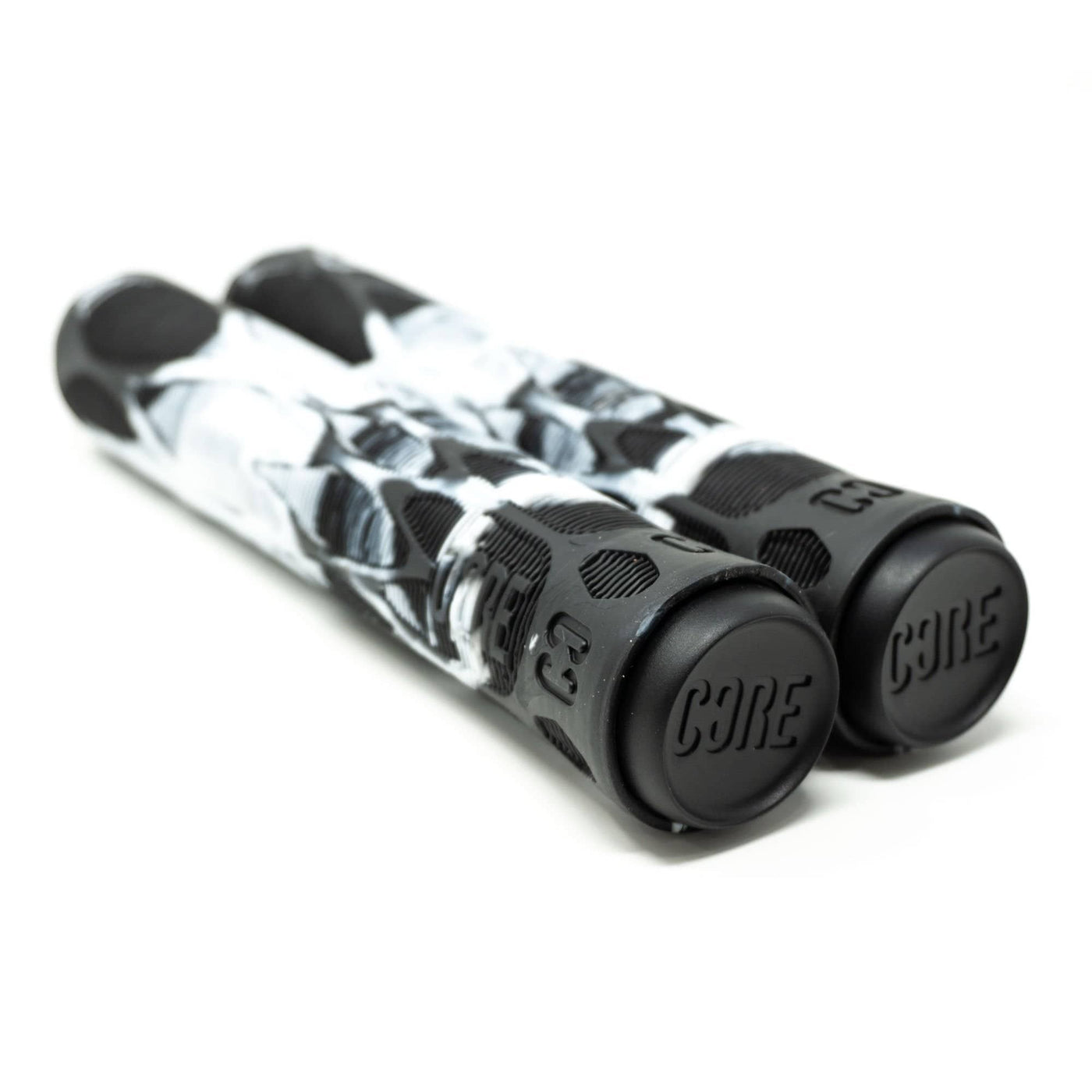 CORE Pro Scooter Handlebar Grips Soft 170mm Slate White/Black I Scooter Grips Laying Down