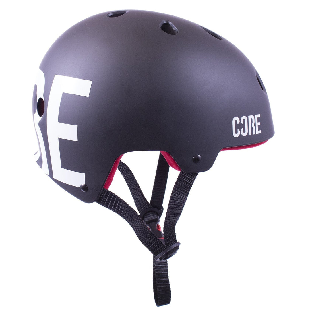 skate und fahrradhelm CORE Pro Light Skateboard Helm Schwarz/Rot I Skateboarding Hemet