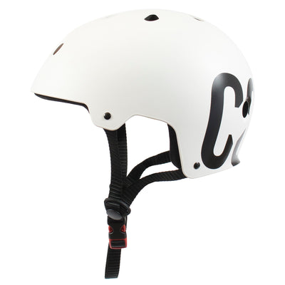CORE Pro Light Skateboard Helmet White/Black I Skateboarding Hemet Side