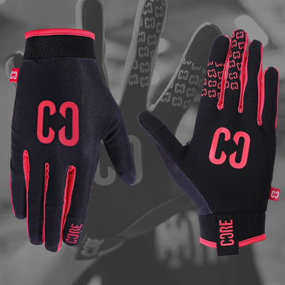 CORE Protection Aero Skateboard Gloves Accent Pink I Skateboarding Gloves Pair