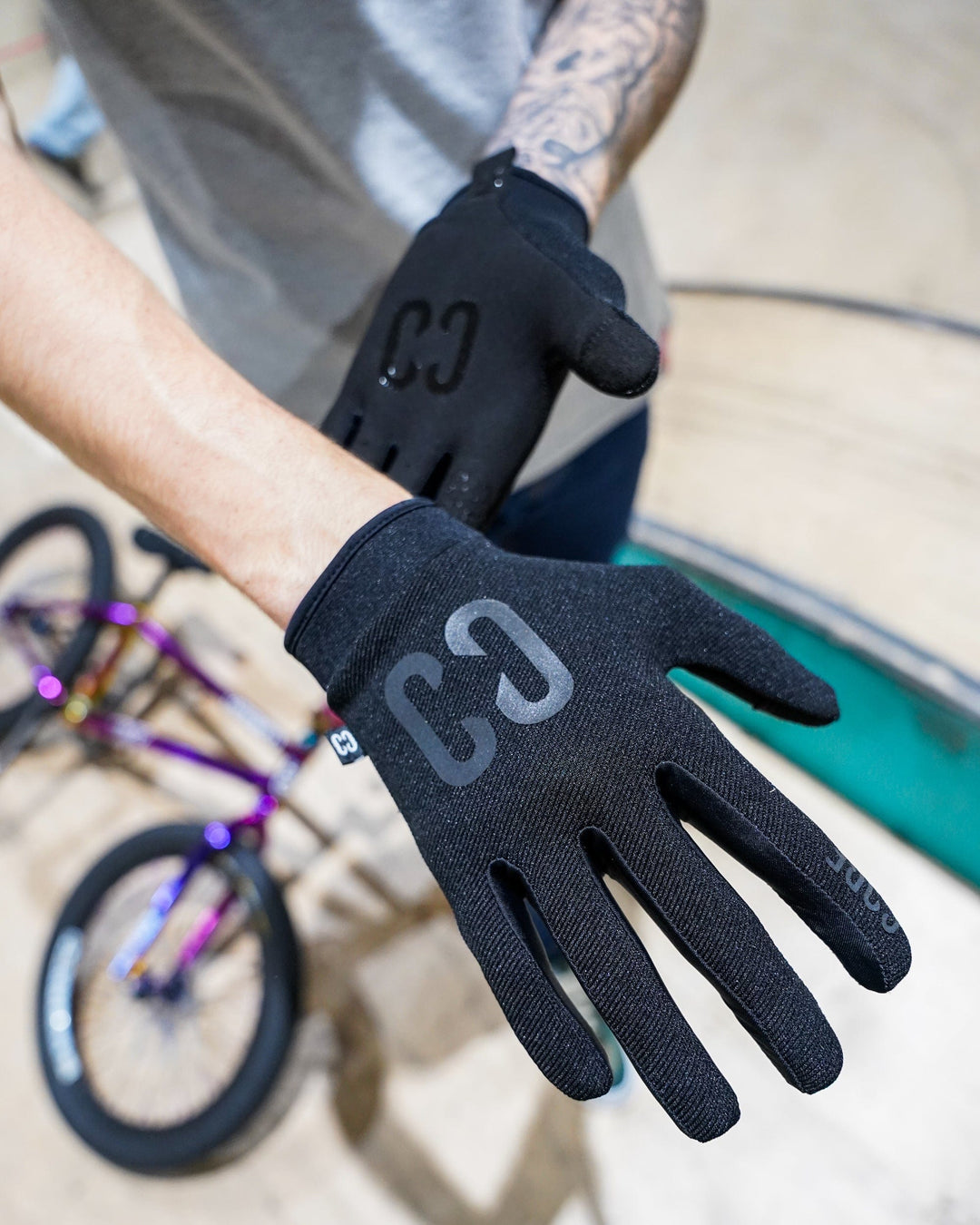 gore c7 handschuhe CORE Protection Aero BMX Handschuhe Stealth I Fahrradhandschuhe