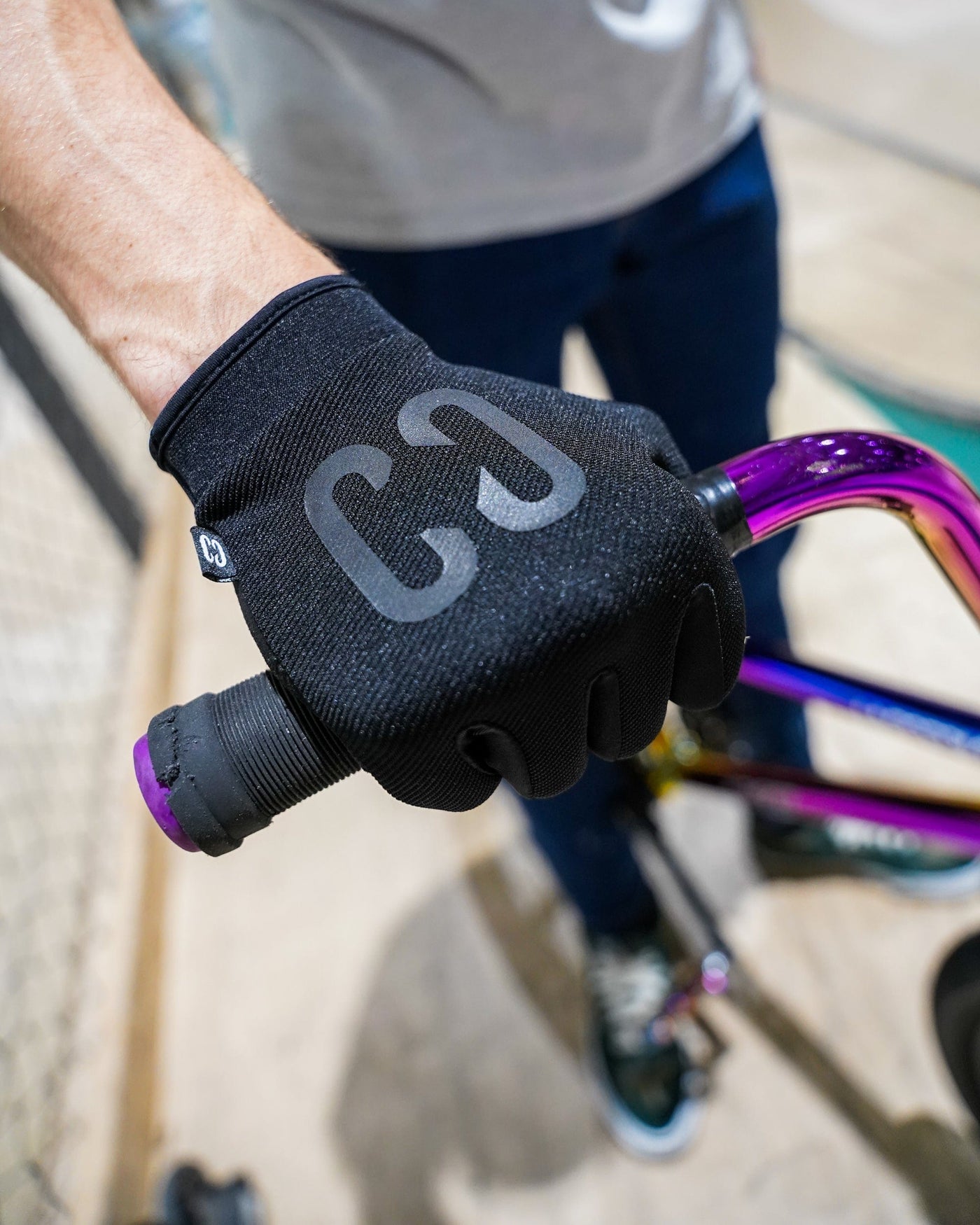 CORE Protection Aero BMX Gloves Stealth I Bike Gloves Gripping
