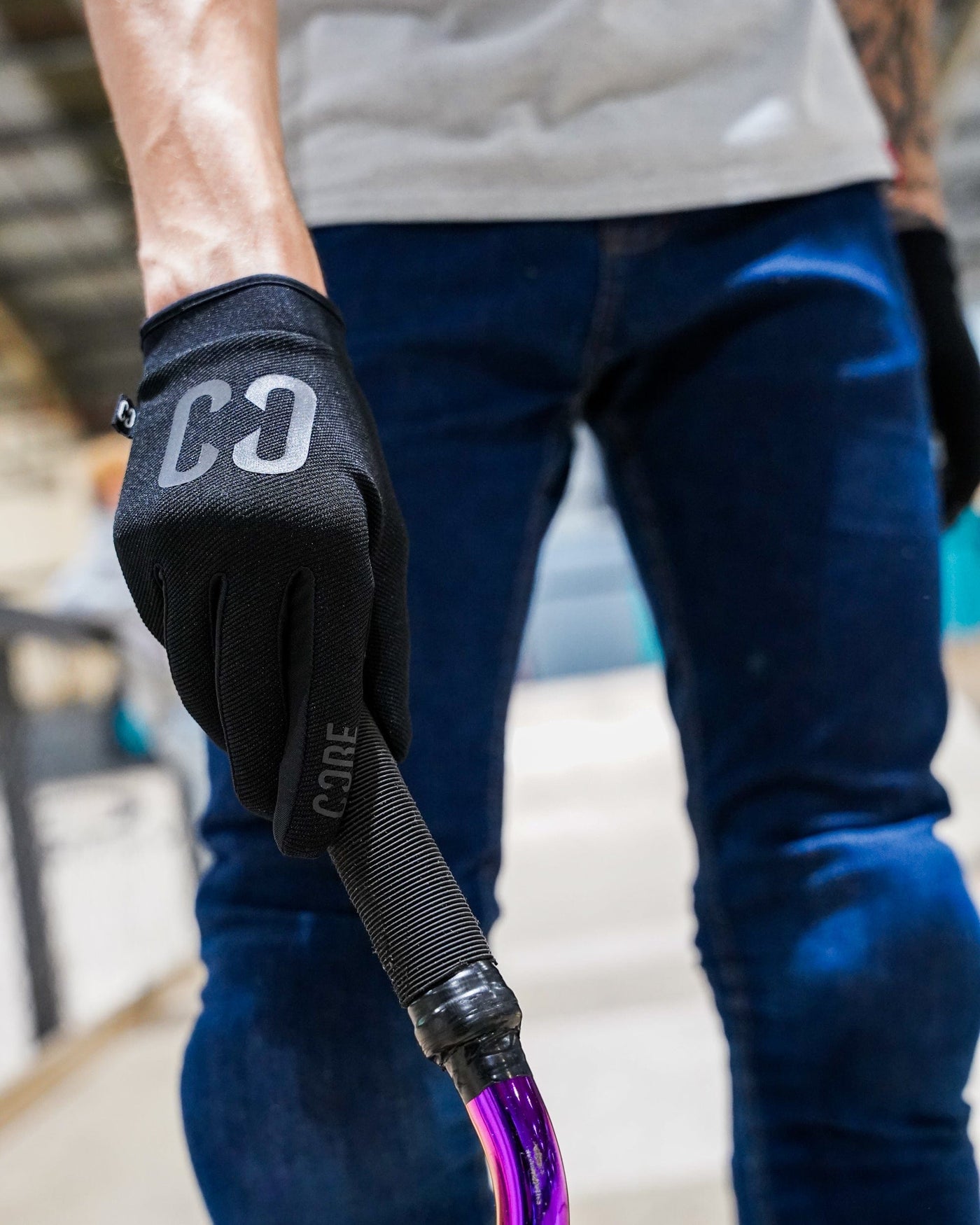 CORE Protection Aero BMX Gloves Stealth I Bike Gloves Grip