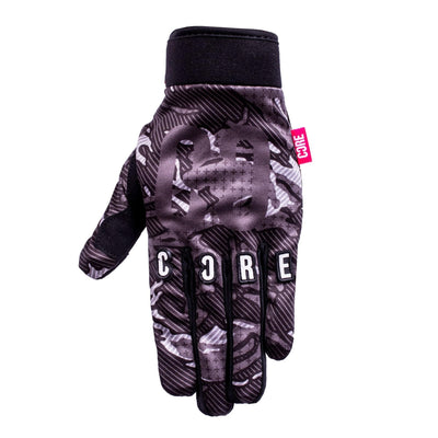 CORE Protection BMX Gloves Black Camo I Bike Gloves Back