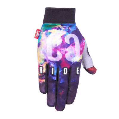 CORE Protection BMX Gloves Neon Galaxy I Bike Gloves