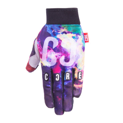 CORE Protection BMX Gloves Neon Galaxy I Bike Gloves Back