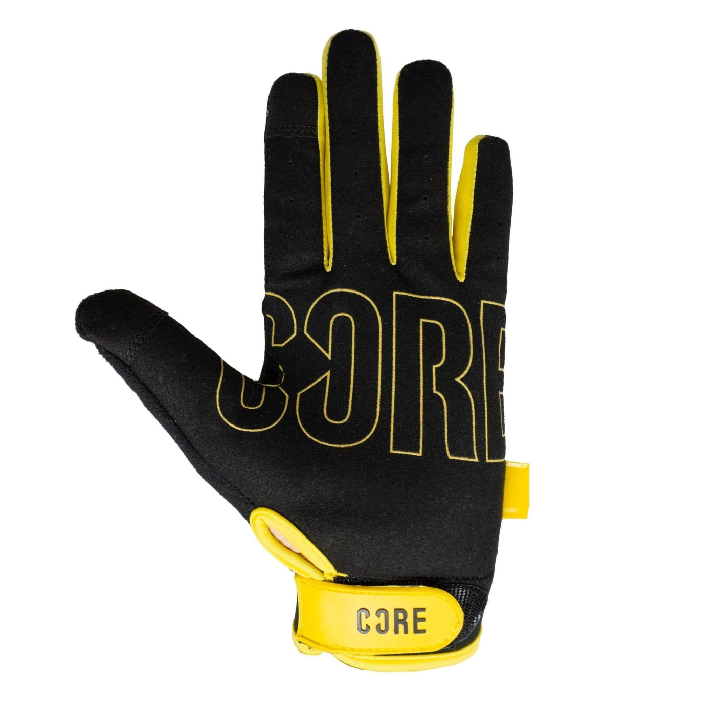 CORE Protection BMX Gloves SR Black Gold Geo I Bike Gloves Palm