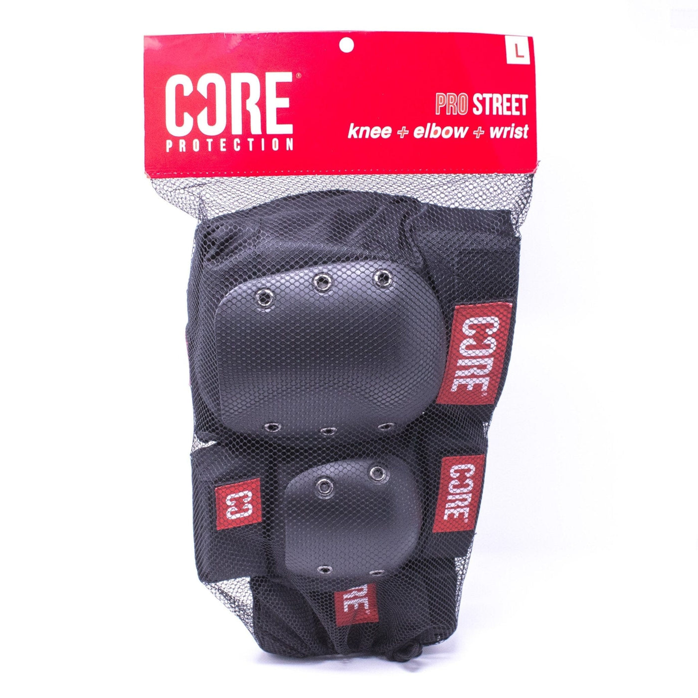 CORE Protection Triple Pro Street Pad Set (Knee/Elbow/Wrist) I Skateboard Protective Gear 