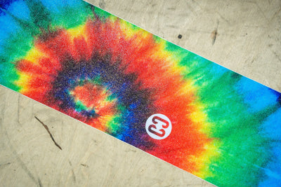 Core Skateboard Grip Tape 9x33 Tie Dye I Grip Tape Skateboard Zoomed In Logo