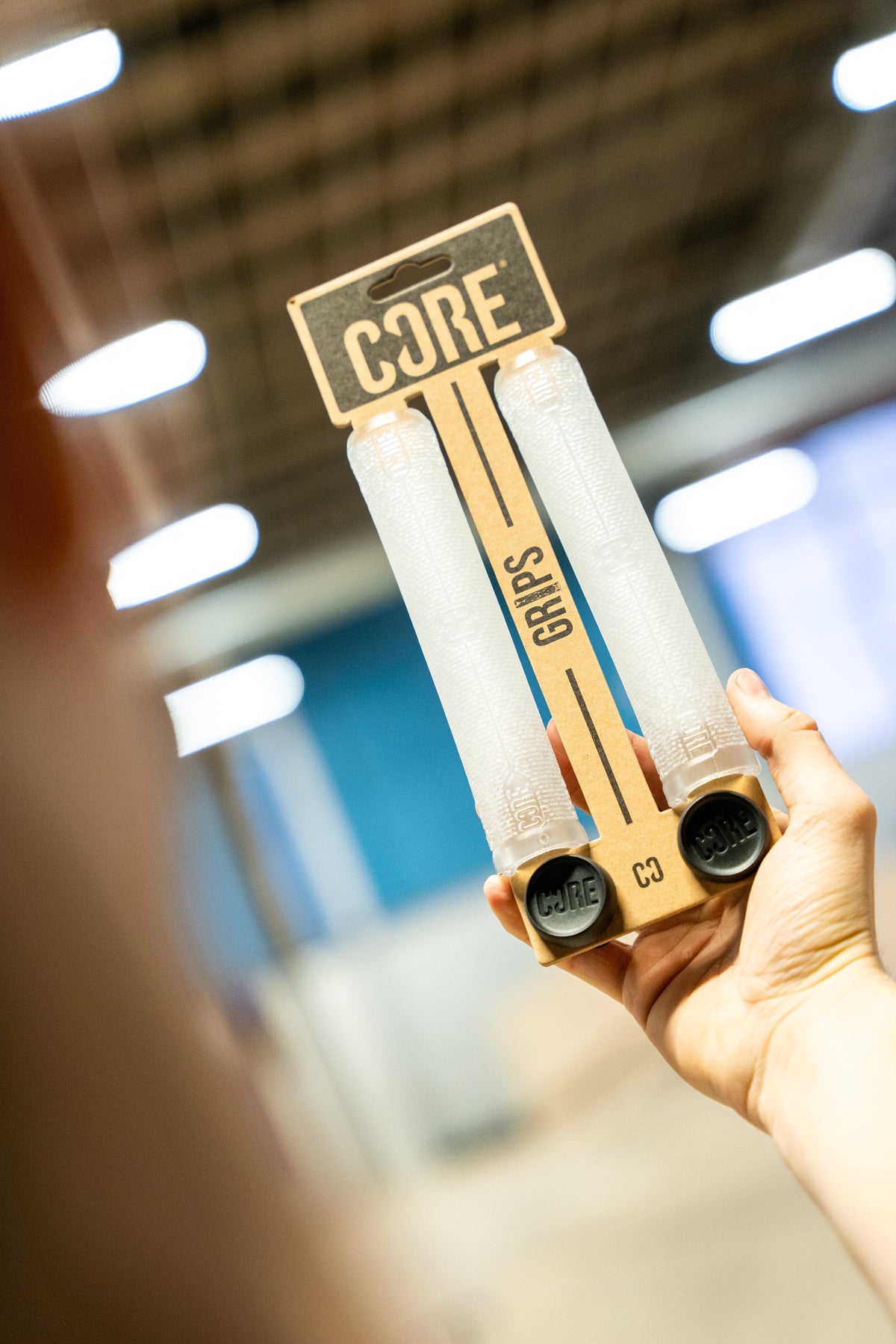 Handlebar Core Sample CORE Skinny Boy Scooter Handlebar Grips 170mm Clear I Scooter Grips ...