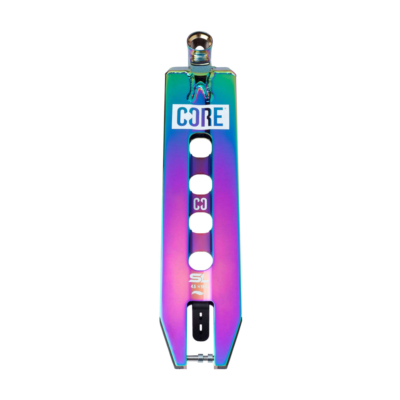 CORE SL1 Scooter Deck Neo Chrome 19.5 x 4.5 I Scooter Deck Bottom