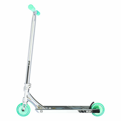 CORE SL2 Stunt Scooter Chrome & Teal I Adult Stunt Scooter Side