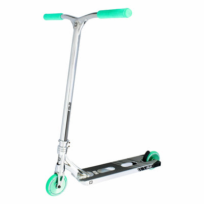 CORE SL2 Stunt Scooter Chrome & Teal I Adult Stunt Scooter Alternate Side View