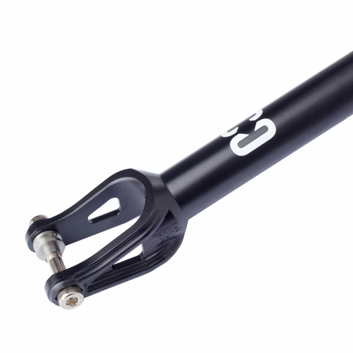 Core ST SCS HIC Scooter Fork Black I Scooter Forks Zoomed In Front