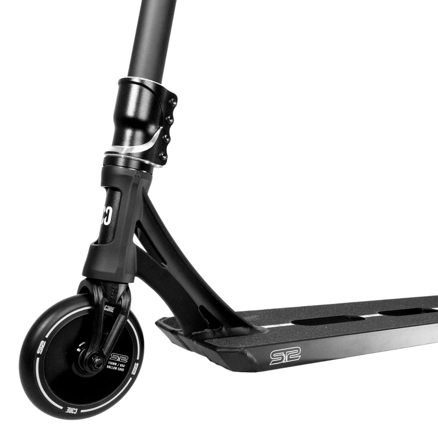 CORE ST2 Stunt Scooter Black I Adult Stunt Scooter Angled Side View