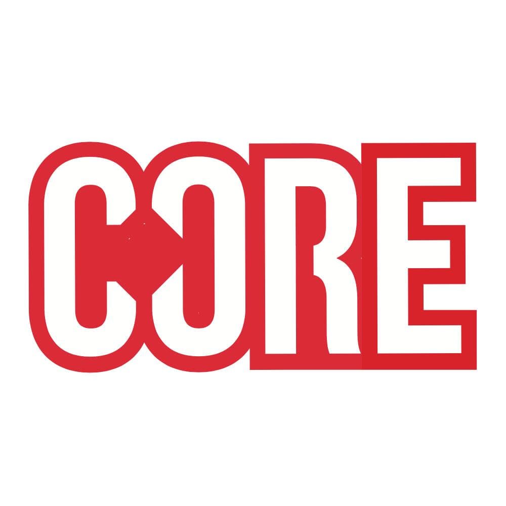 CORE Sticker Classic 8cm - Red - CORE Action Sports
