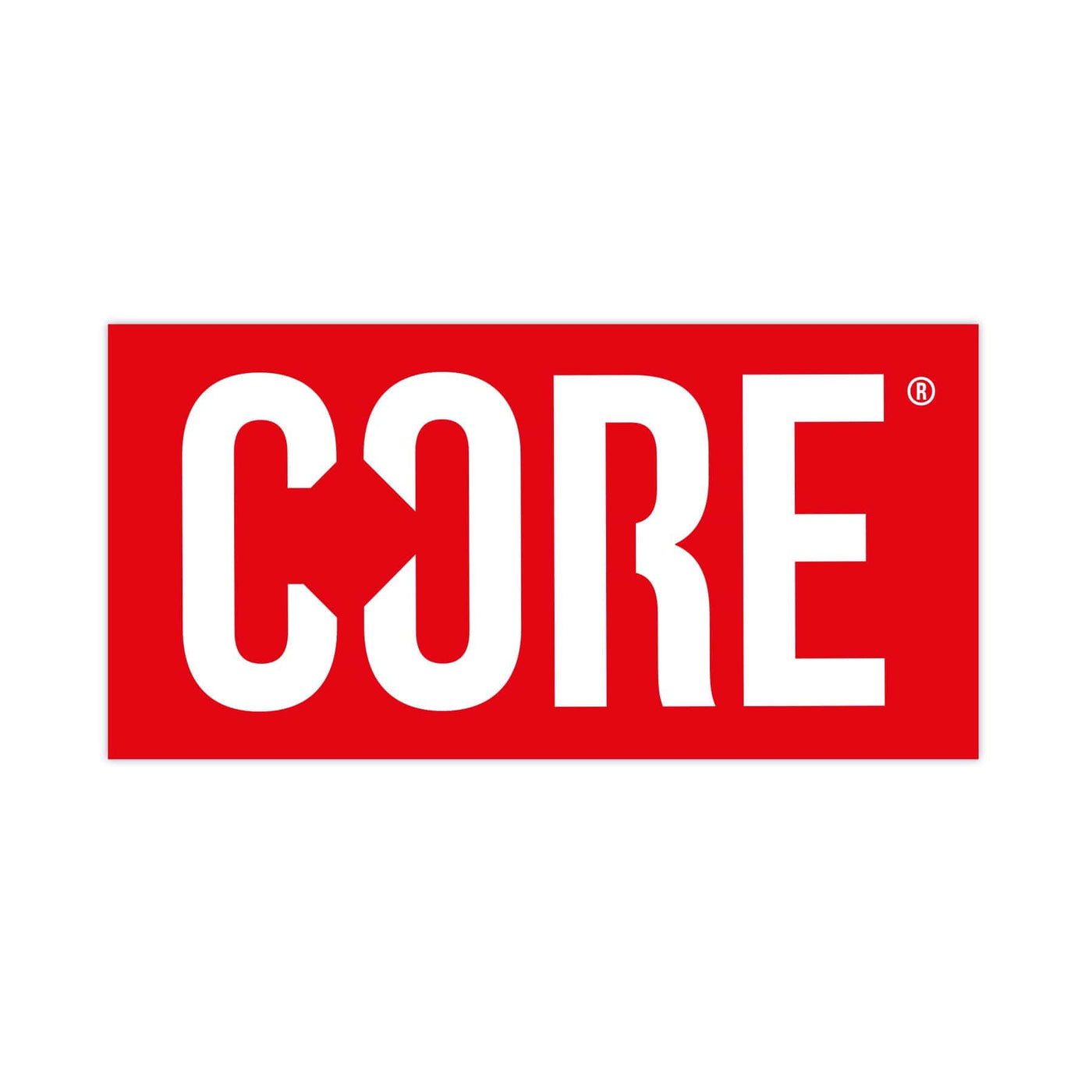 CORE Sticker Stamp 8cm - Red - CORE Action Sports
