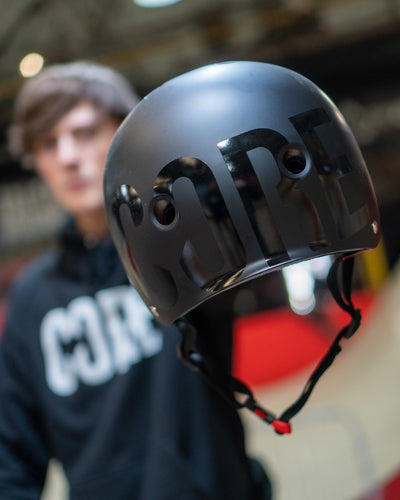 CORE Street Helmet Stealth/Black I Street Helmet Holding