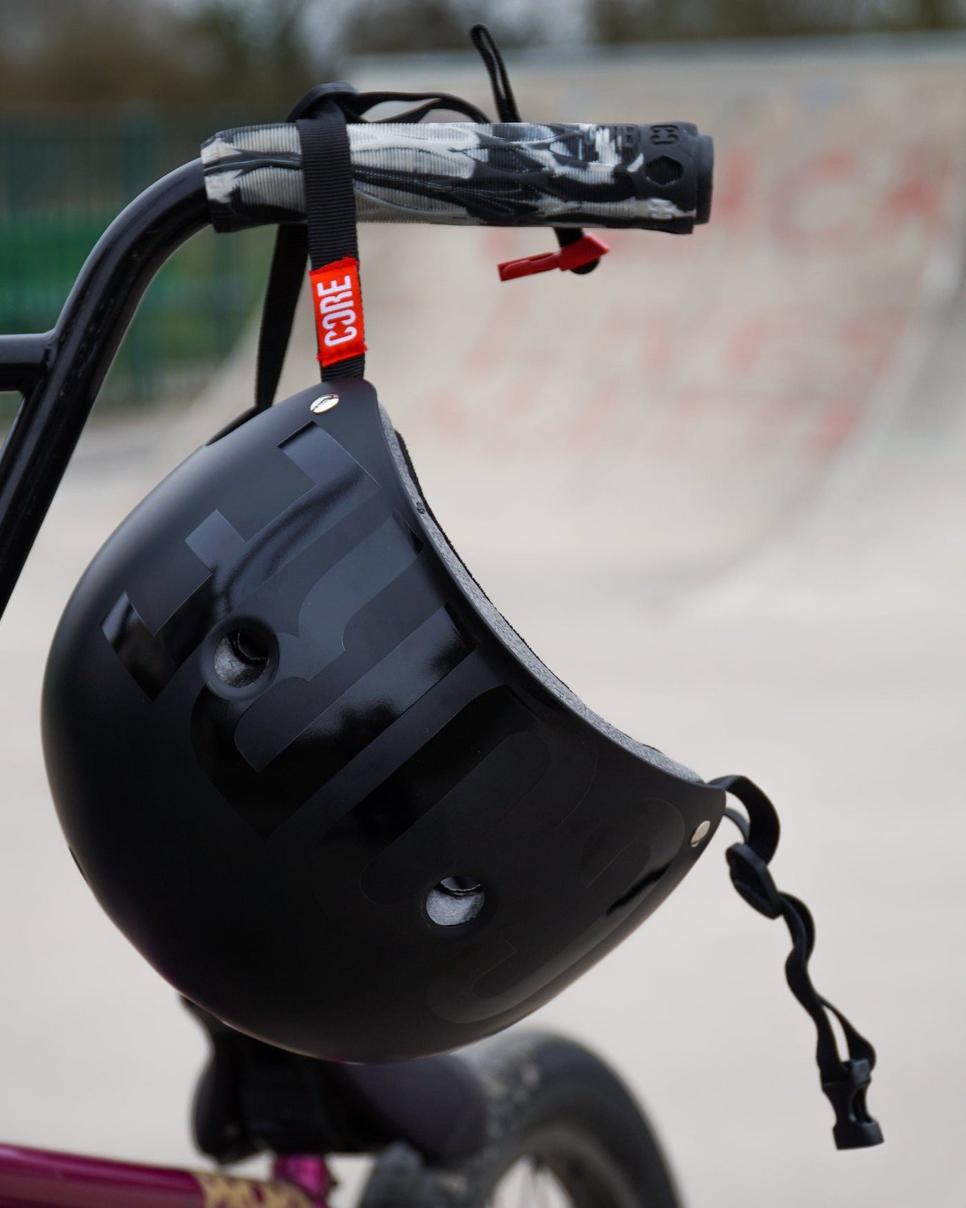 CORE Street Helmet Stealth/Black I Street Helmet On Bike