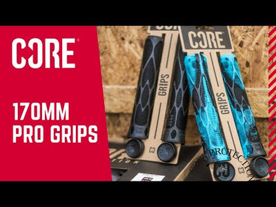 CORE Pro Scooter Handlebar Grips Soft 170mm Bark (Black/Gum) I Scooter Grips Video
