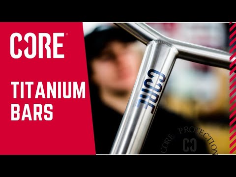 CORE Apollo Titanium Scooter Bars 630 MM HIC Raw I Scooter Bars Video